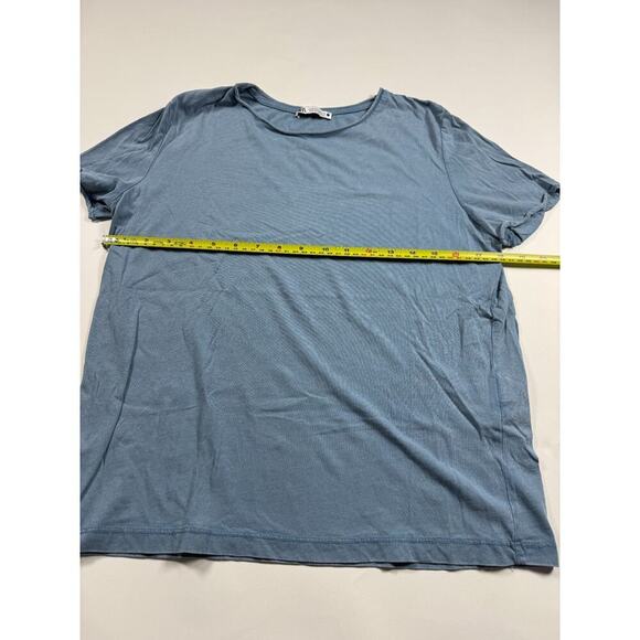 ZARA Basic Women's T-Shirt Blue Size M Medium Short Sleeve Casual Soft Top - Picture 4 of 5